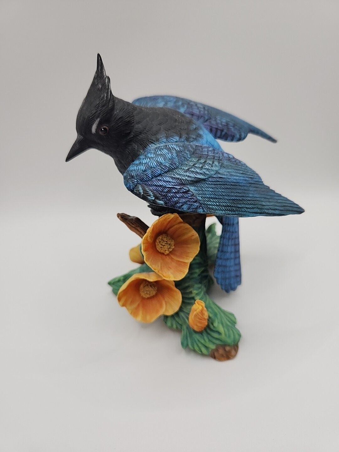 Lenox Steller's Jay Garden Bird Collection - Porcelain Bird Figurine 1996 In Box
