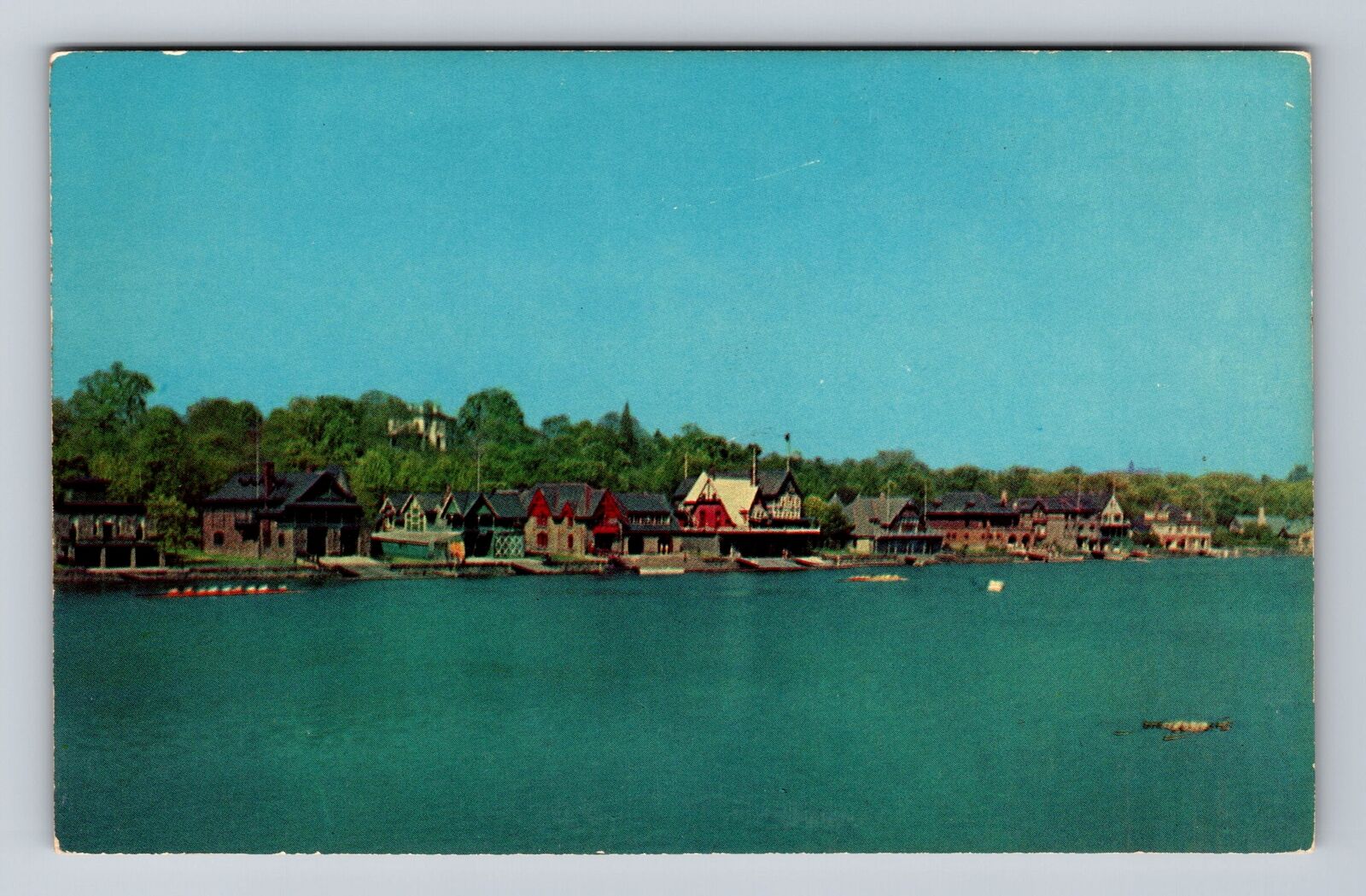 Philadelphia PA-Pennsylvania, Fairmount Park, Schuylkill River Vintage Postcard
