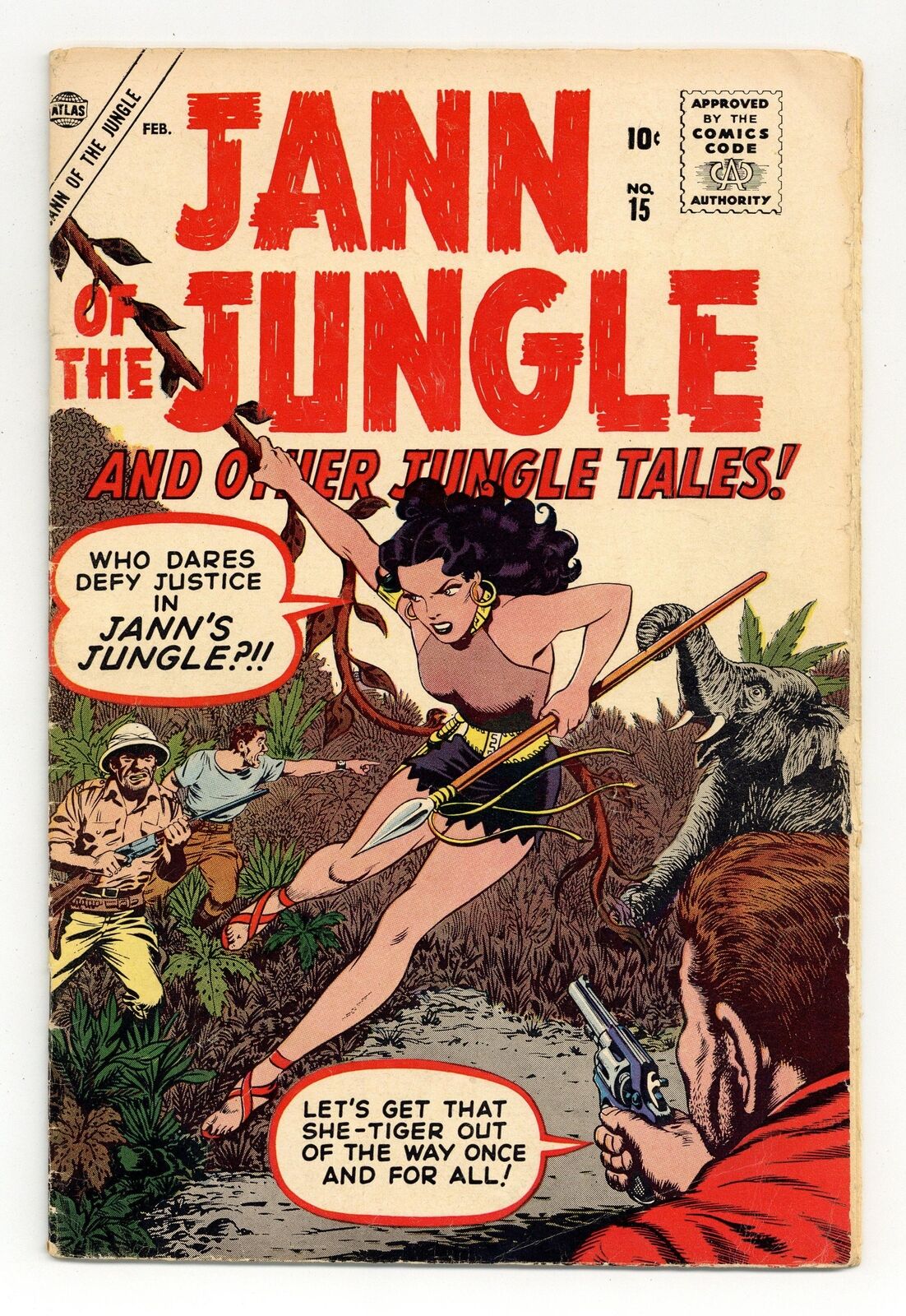 Jann of the Jungle #15 VG- 3.5 1957