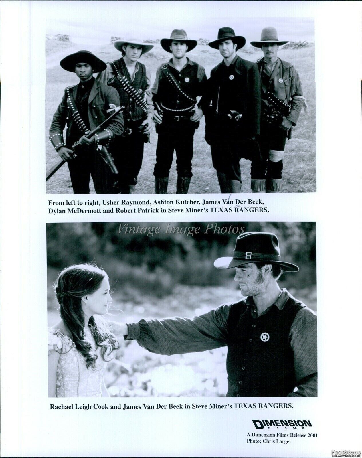 2001 Usher Raymond Dylan Mcdermott In Texas Rangers Movie 8X10 Vintage Photo