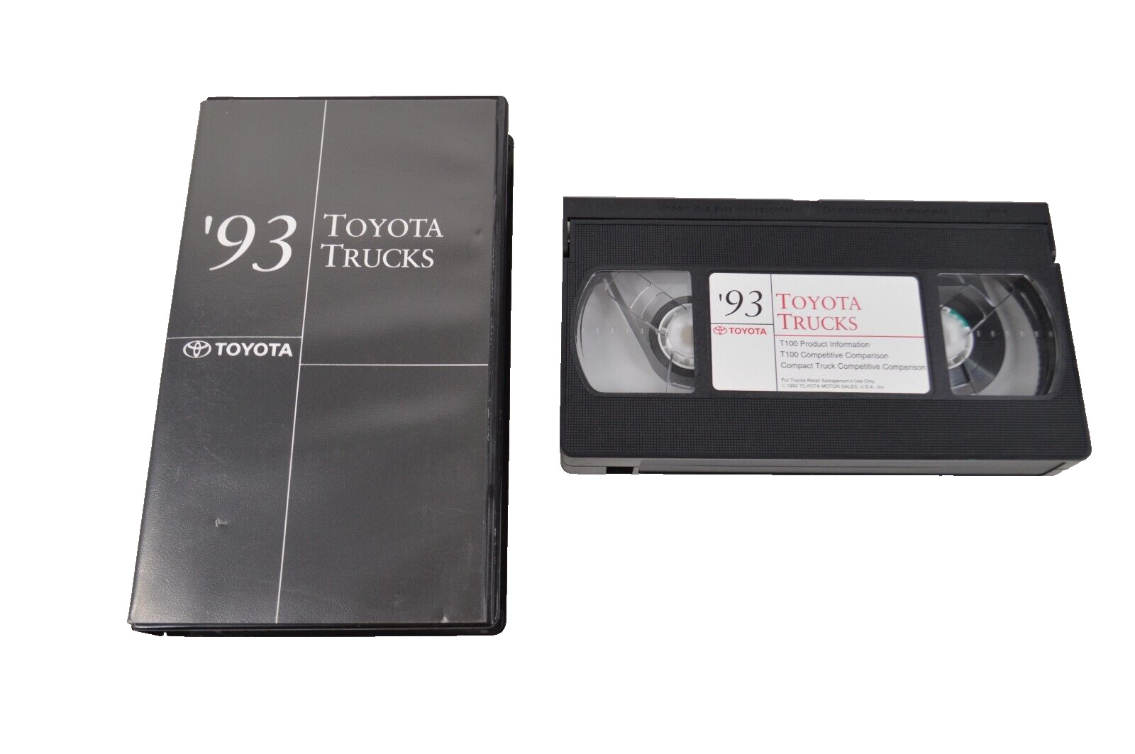 1993 Toyota Trucks Promotional VHS Tape Cassette Clamshell T100 Promo Comparison