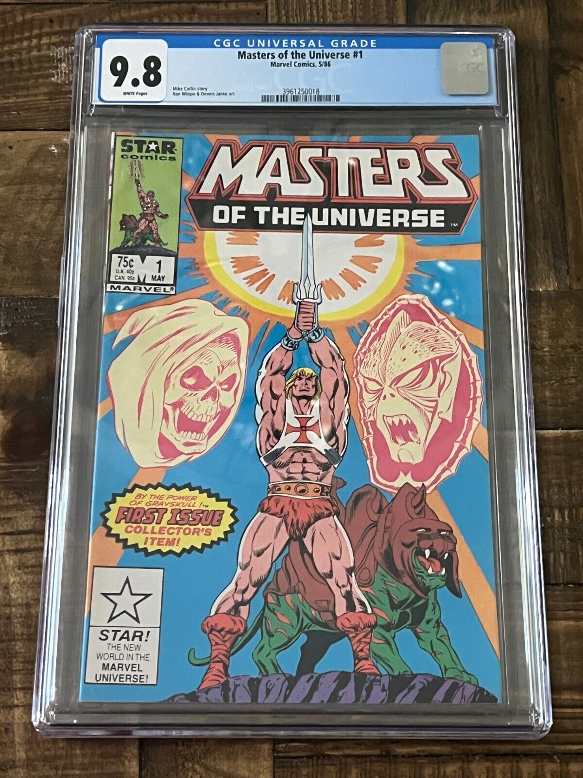 Masters of the Universe #1 High Grade First Issue Marvel Comic 1986 CGC 9.8