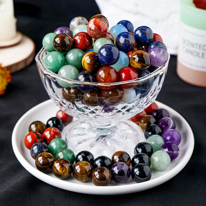 Wholesale Mixed Lot Natural Ball Quartz Crystal Sphere Reiki Healing Beads