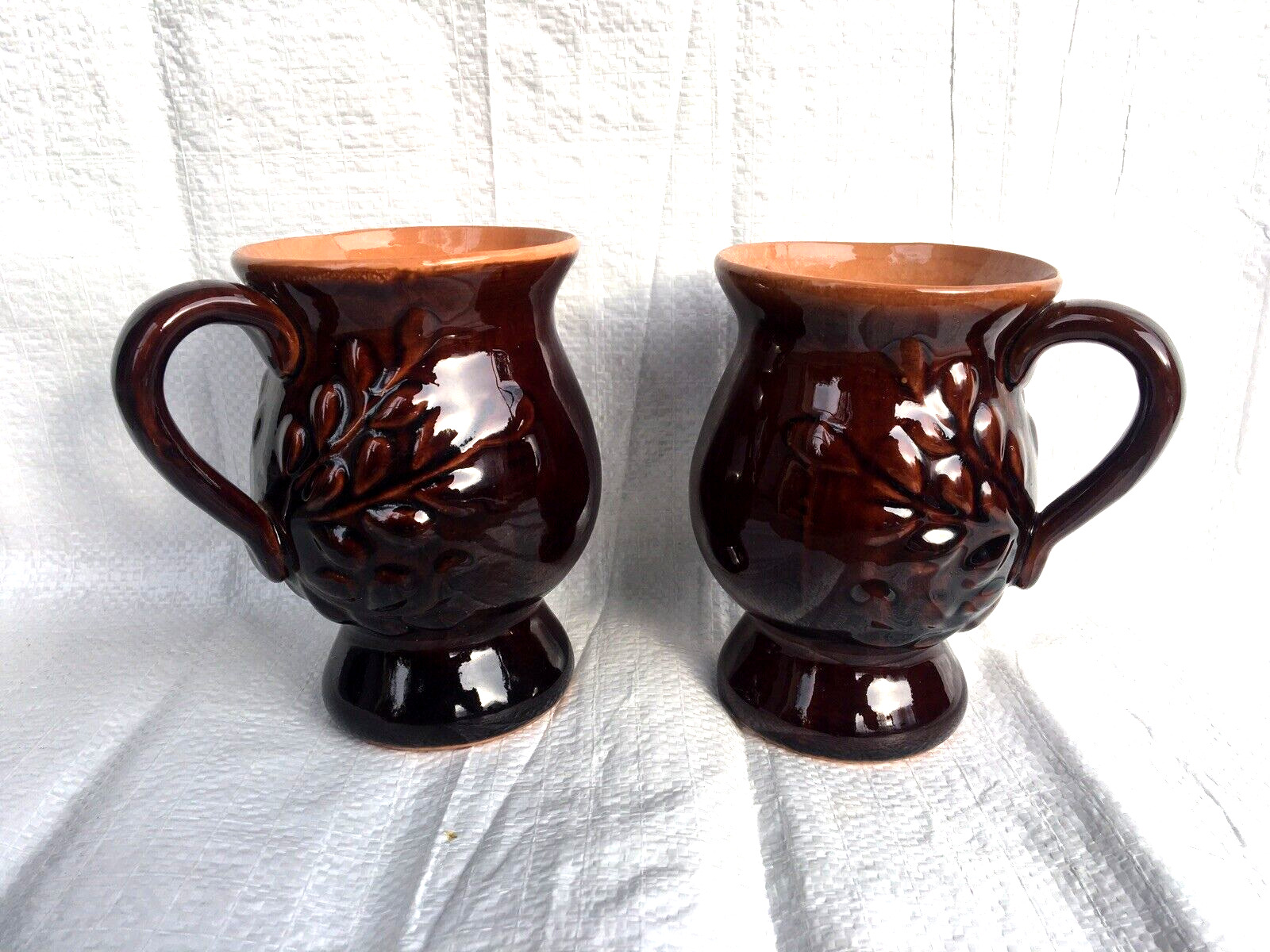 Vintage Pair of large ceramic cups