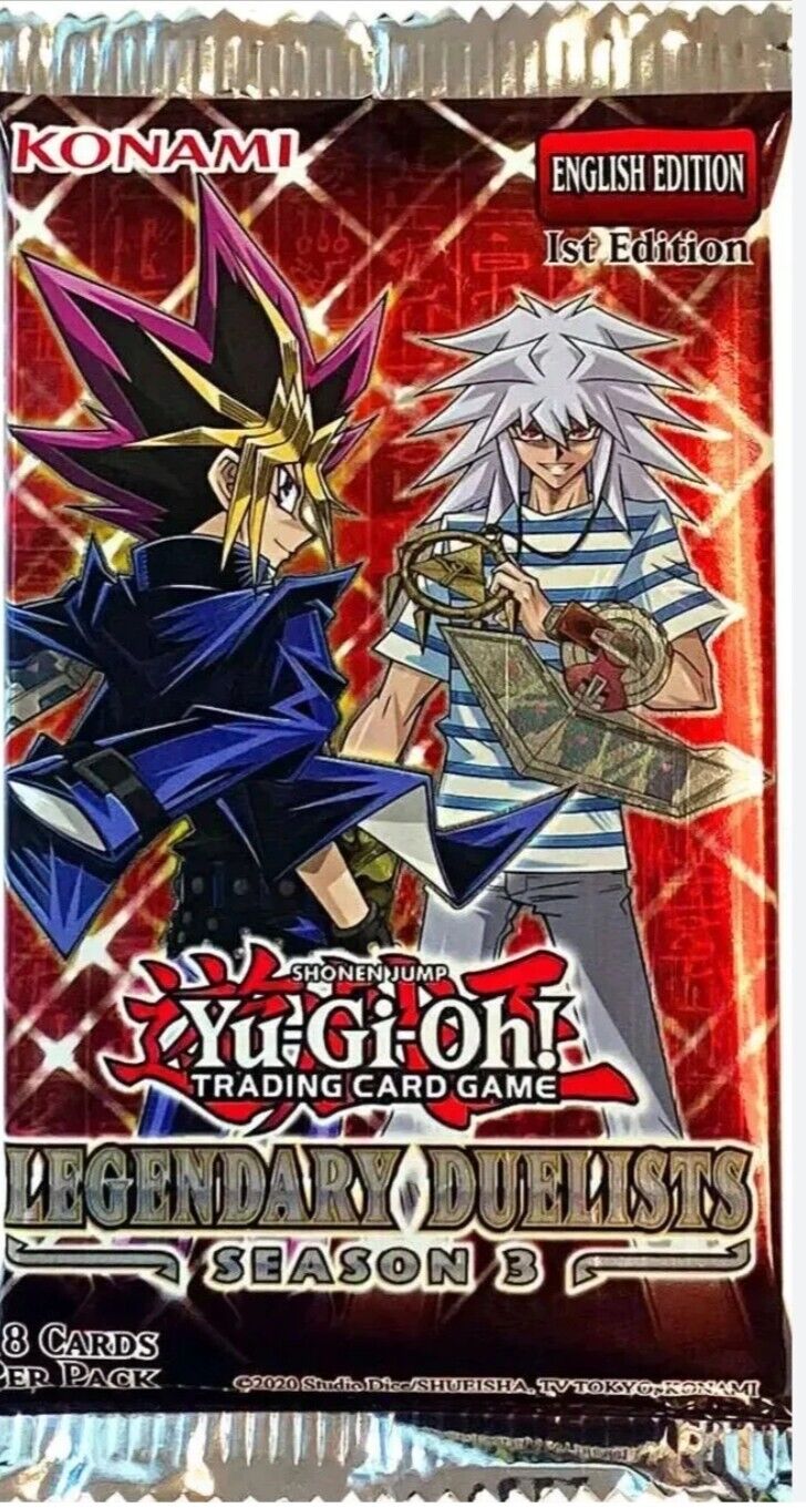 Yu Gi Oh Legendary Duelists : Season 3 - (18 card Booster Pack) NEW + 🎁