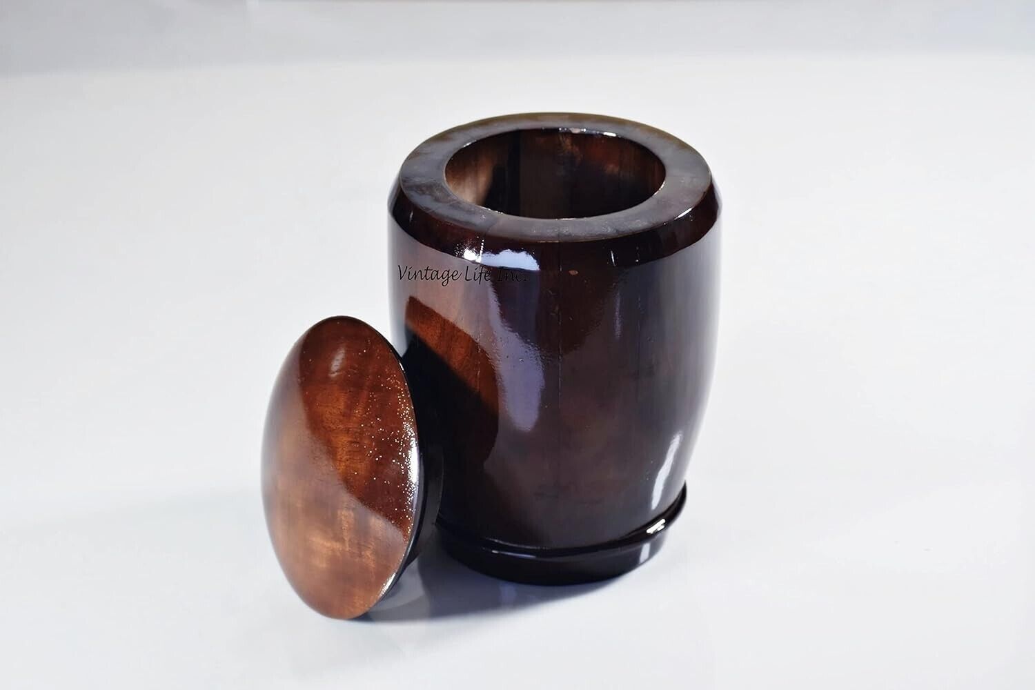 Wooden Cremation Jar Urn for Human Ash | Funeral Jar for Pets | Natural Wood