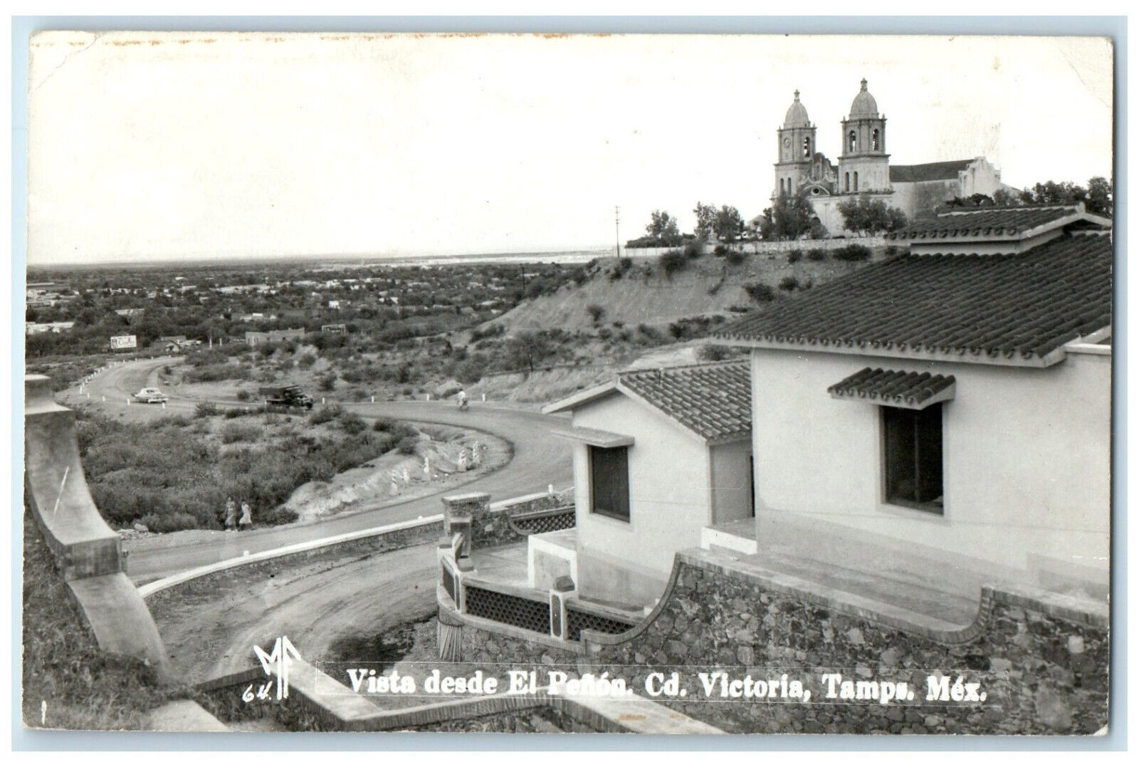 c1910 Vista Desde El Penon Ciudad Victoria Tamaulipas Mexico RPPC Photo Postcard