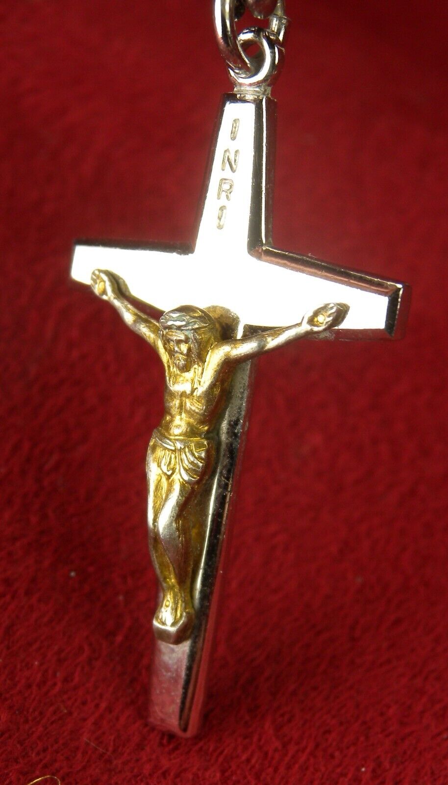 Carmelite Nun's Vintage Classic Style Sterling Silver Rosary Cross Crucifix
