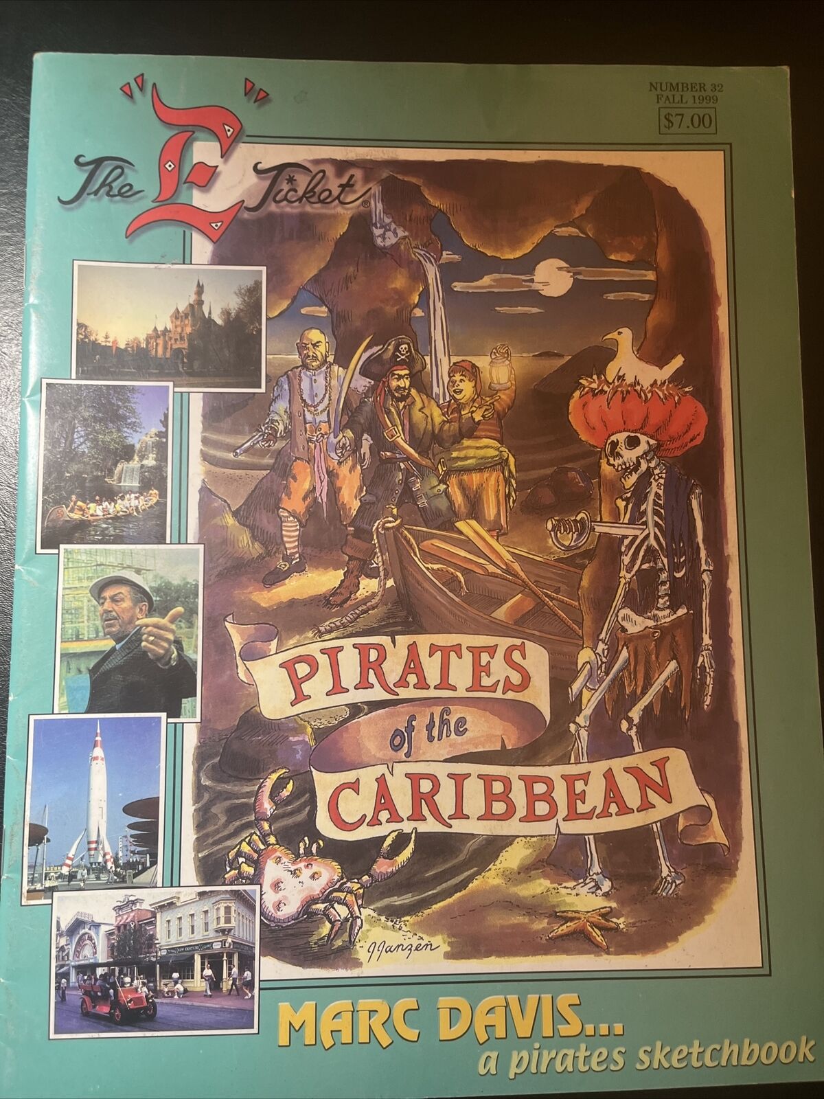 MINT   The E Ticket Magazine #32 1999 Disneyland Pirates Of The Caribbean NEW 