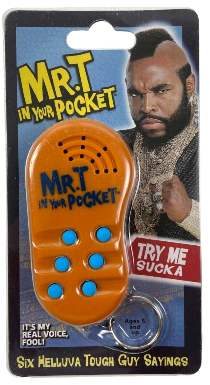 NEW Mr. T in Your Pocket Talking Keychain SIGNED Autographed NEEDS Batteries