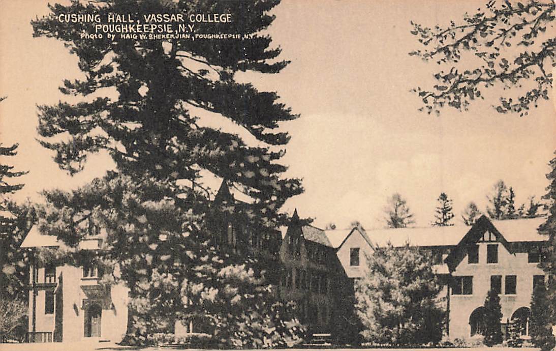 Vintage Cushing Hall Vassar College Poughkeepsie NY P414
