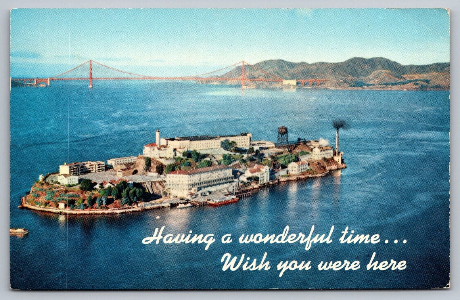 Alcatraz Island San Francisco CA VTG Postcard c1957-The Rock-H. S. Crocker