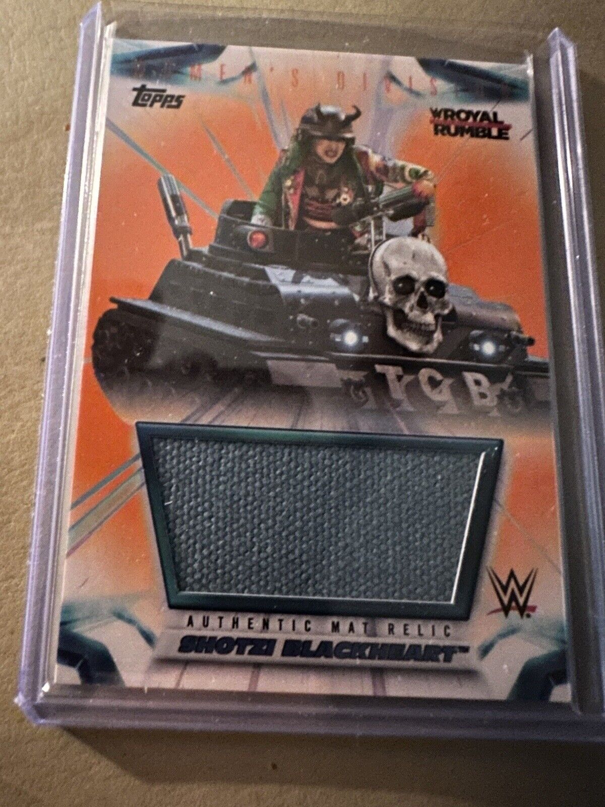 2021 Topps WWE Womens Division  Authentic MAT RELIC CARD SHOTZI /75