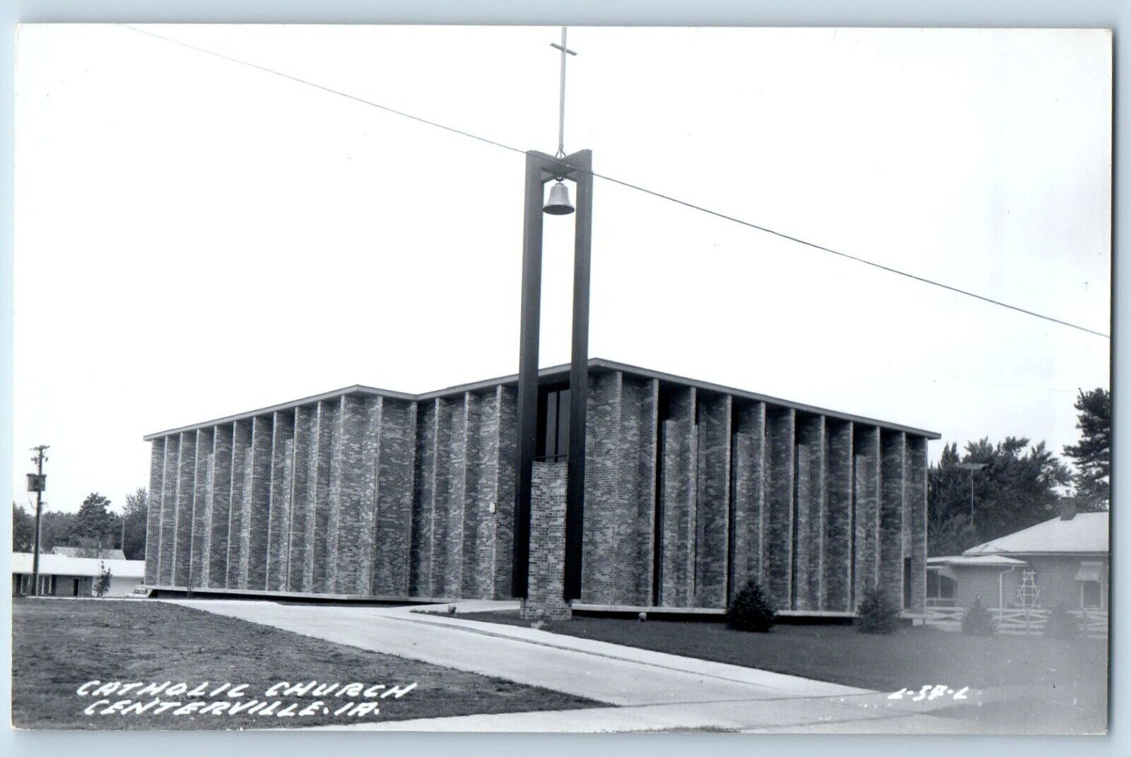 Centerville Iowa IA Postcard RPPC Photo Catholic Church c1910\'s Unposted Antique