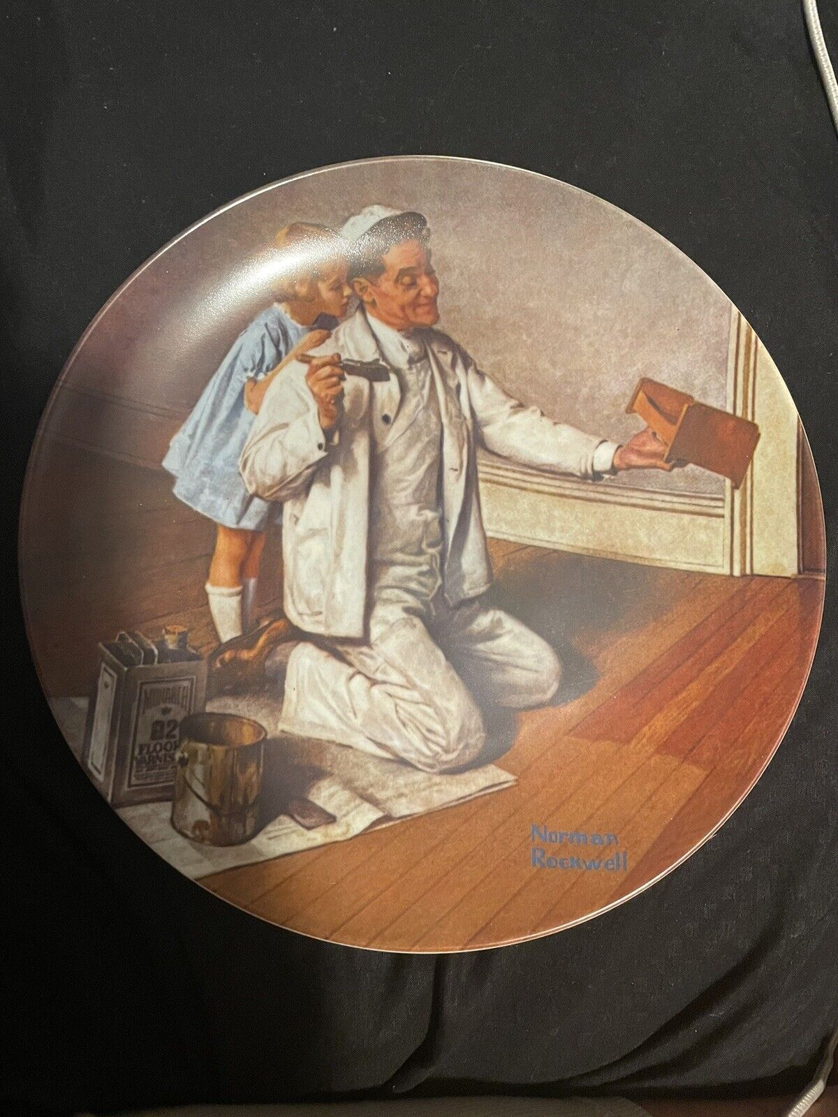 1983 Norman Rockwell Collector Plate The Painter Knowles