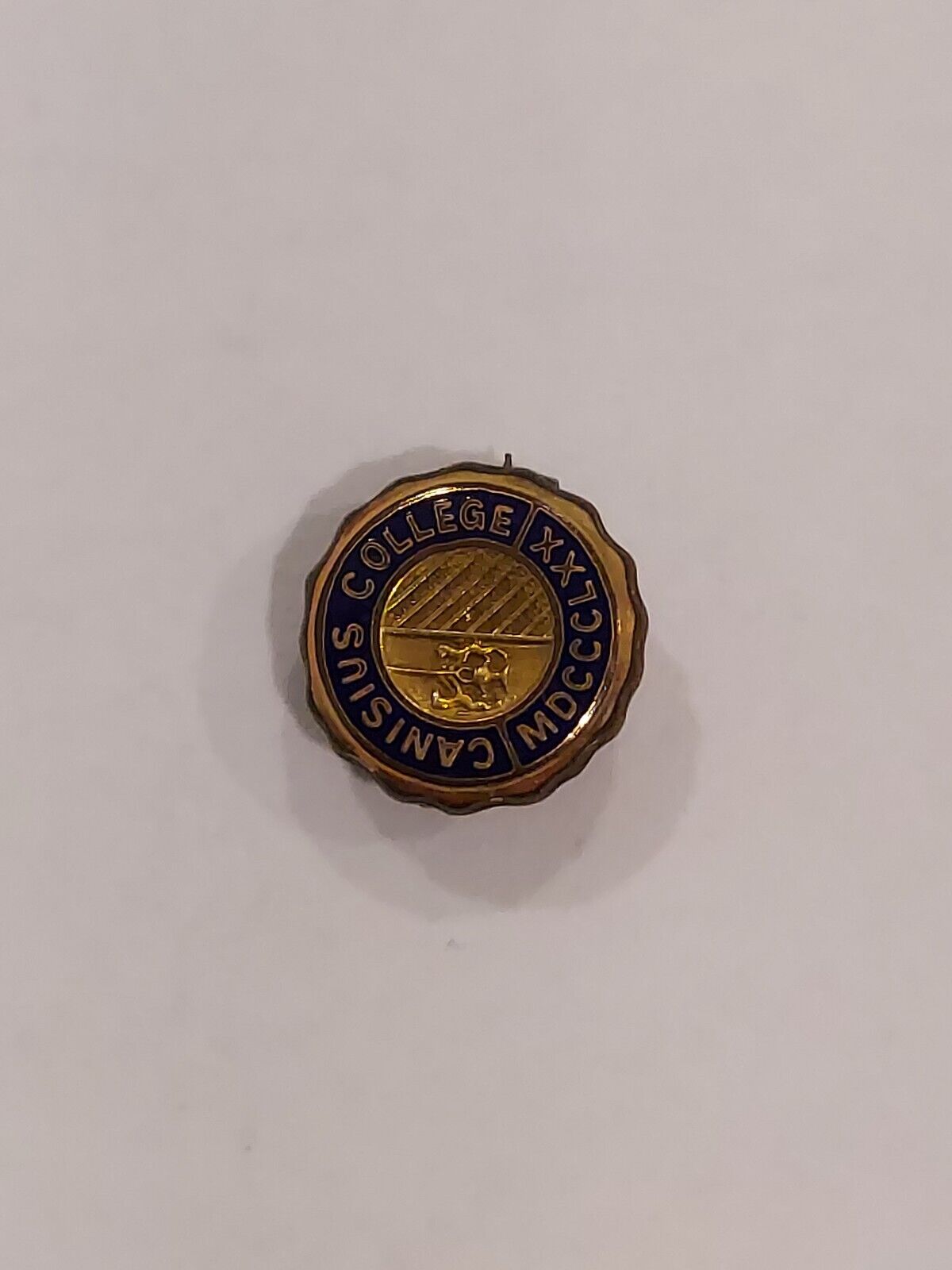 Cansius College MDCCCLXX (1870) pin