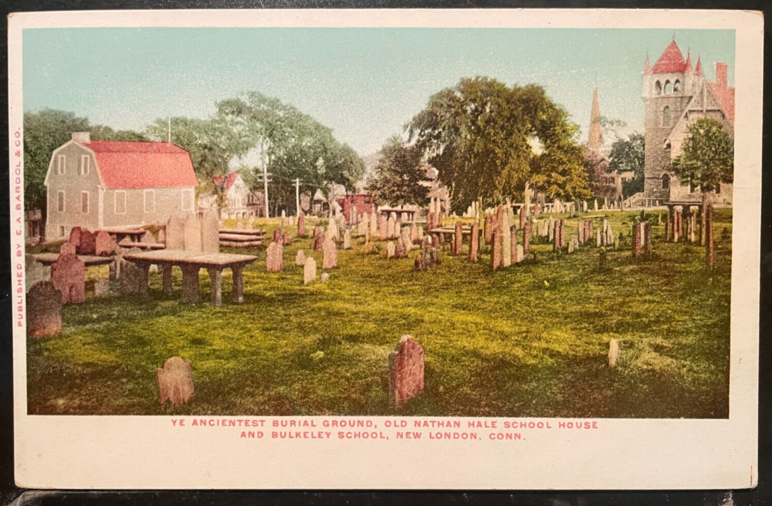 Vintage Postcard 1901-1907 Antientest Burial Grounds, New London, CT