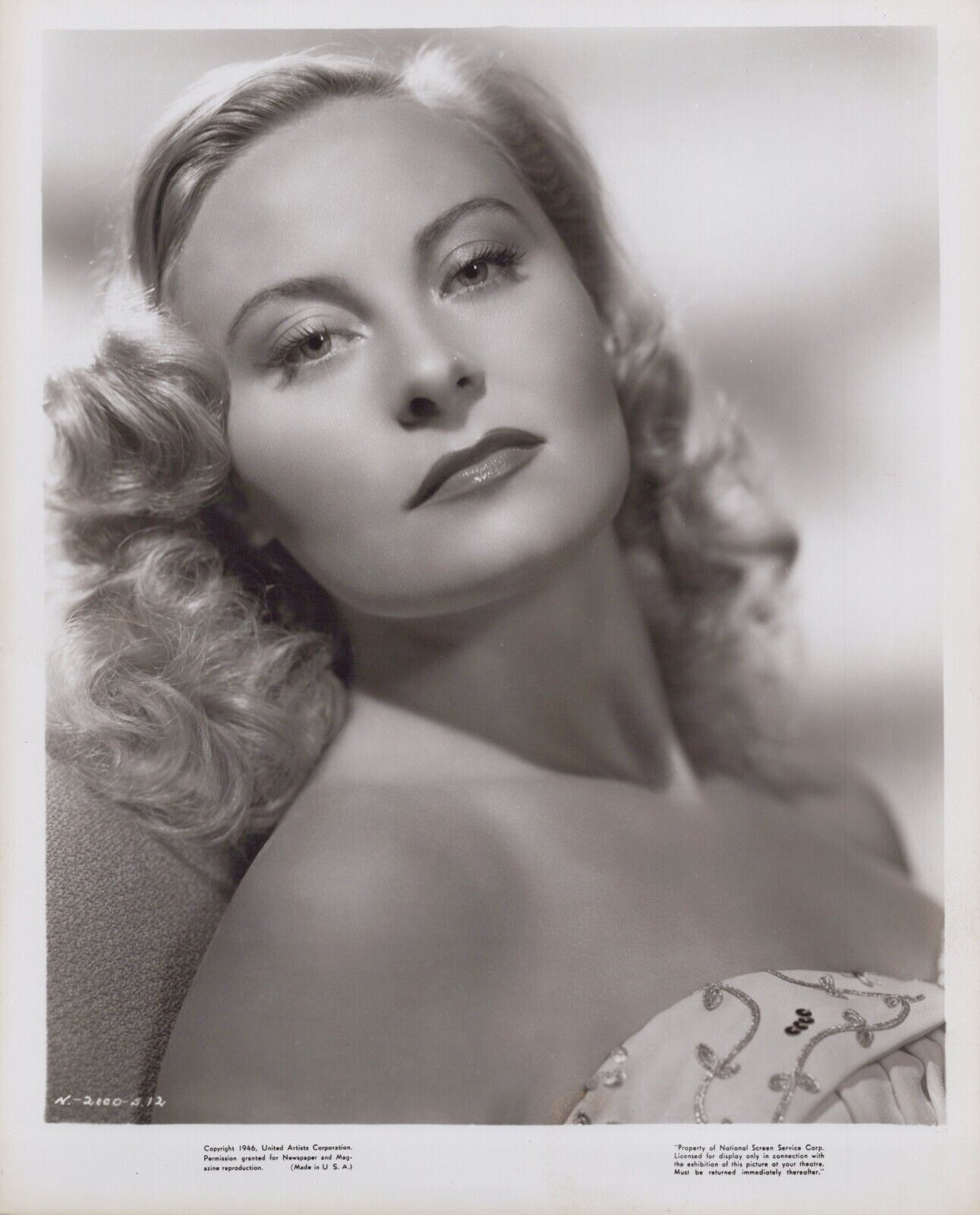 Michèle Morgan (1940s) ❤ Stunning Portrait - Original Vintage Photo K 254