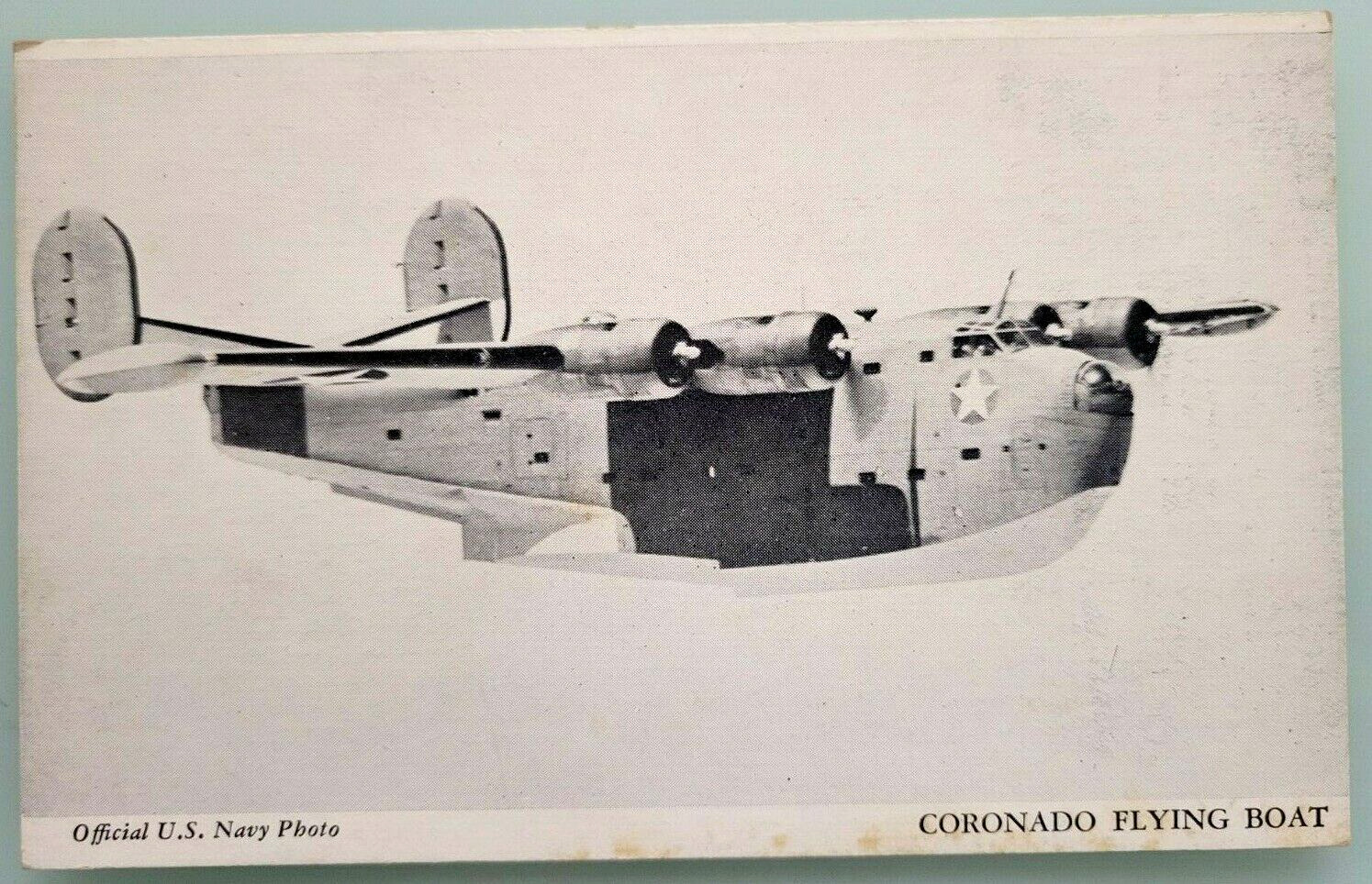 CORONADO FLYING BOAT U.S. Navy WWII Official Photo U.S. Vintage 1940s