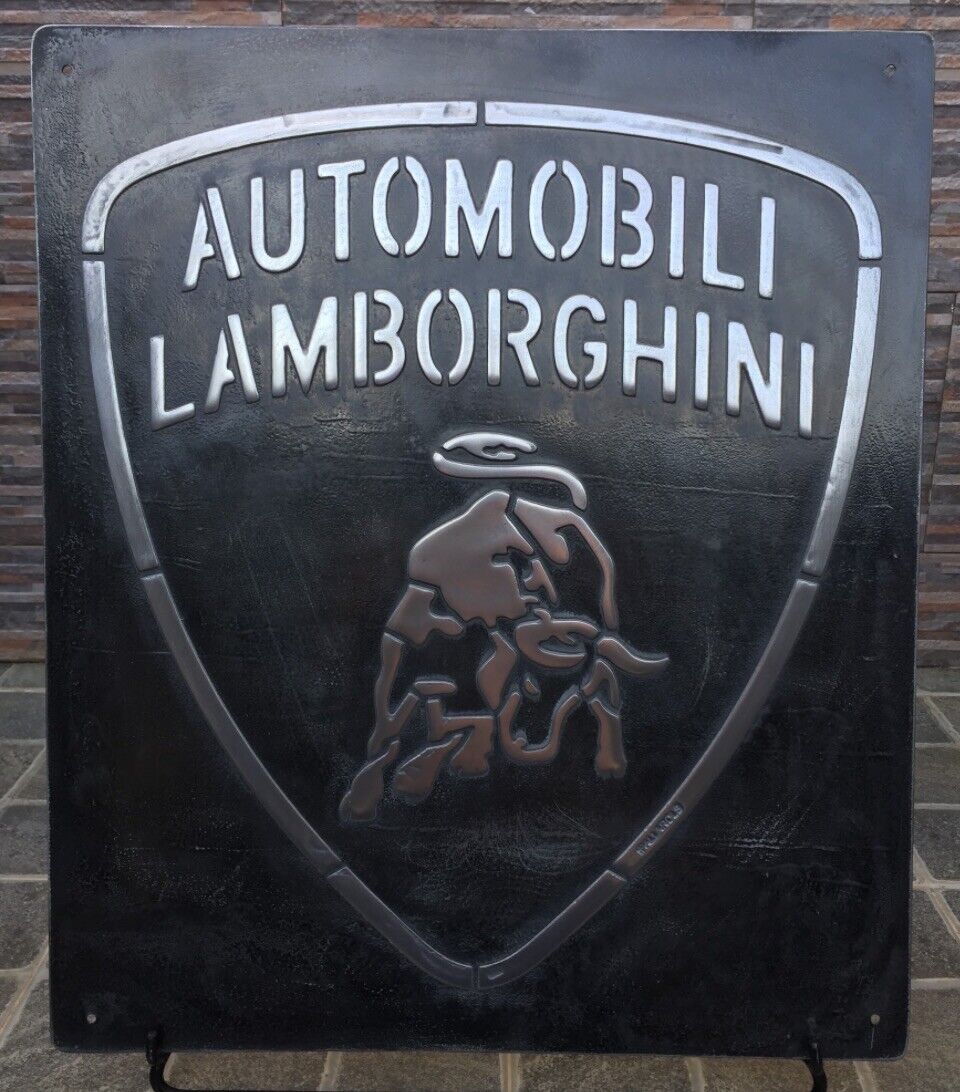 vintage Lamborghini sign