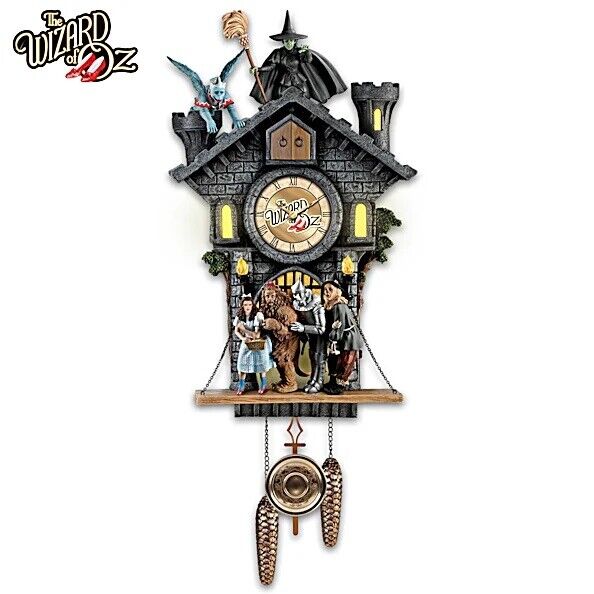 The Bradford Exchange Wizard of Oz Cuckoo Clock with Barking Toto