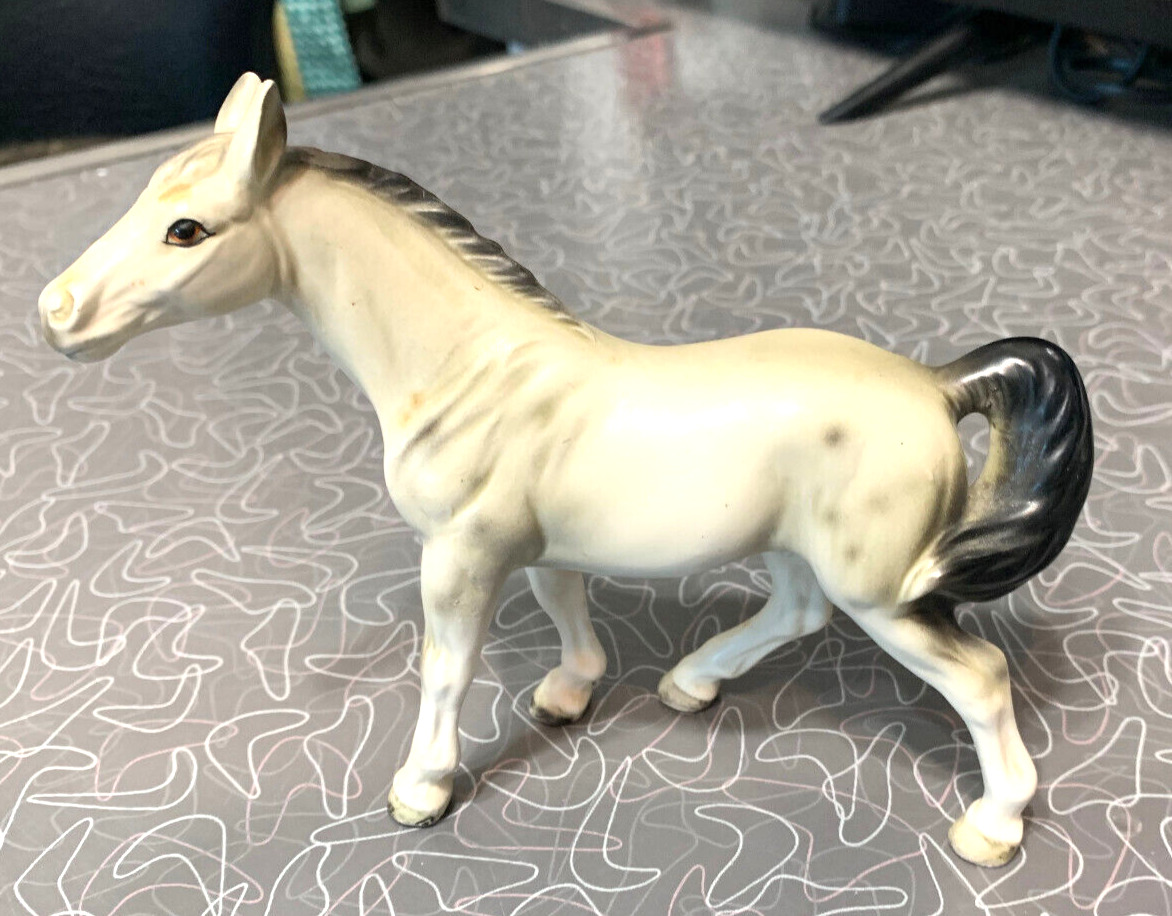 Shetland Pony Horse Appaloosa Grey foal colt yearly Japan Porcelain 5 1/2\