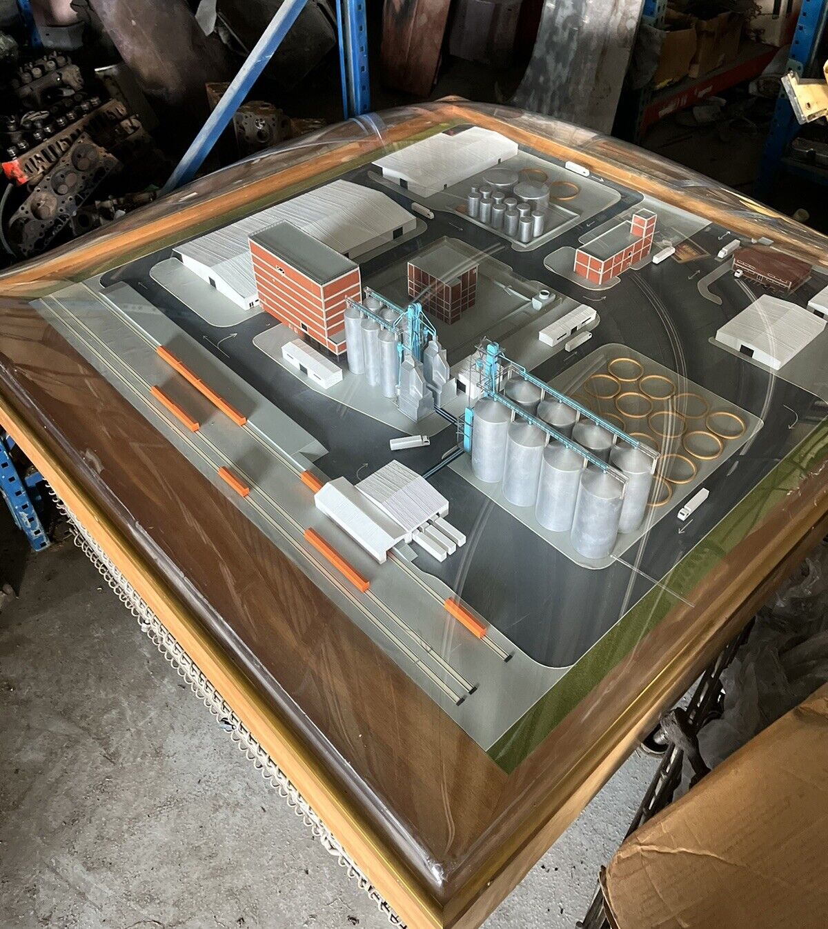 Massive Display Vintage Authentic Professional Architectural Model With Case