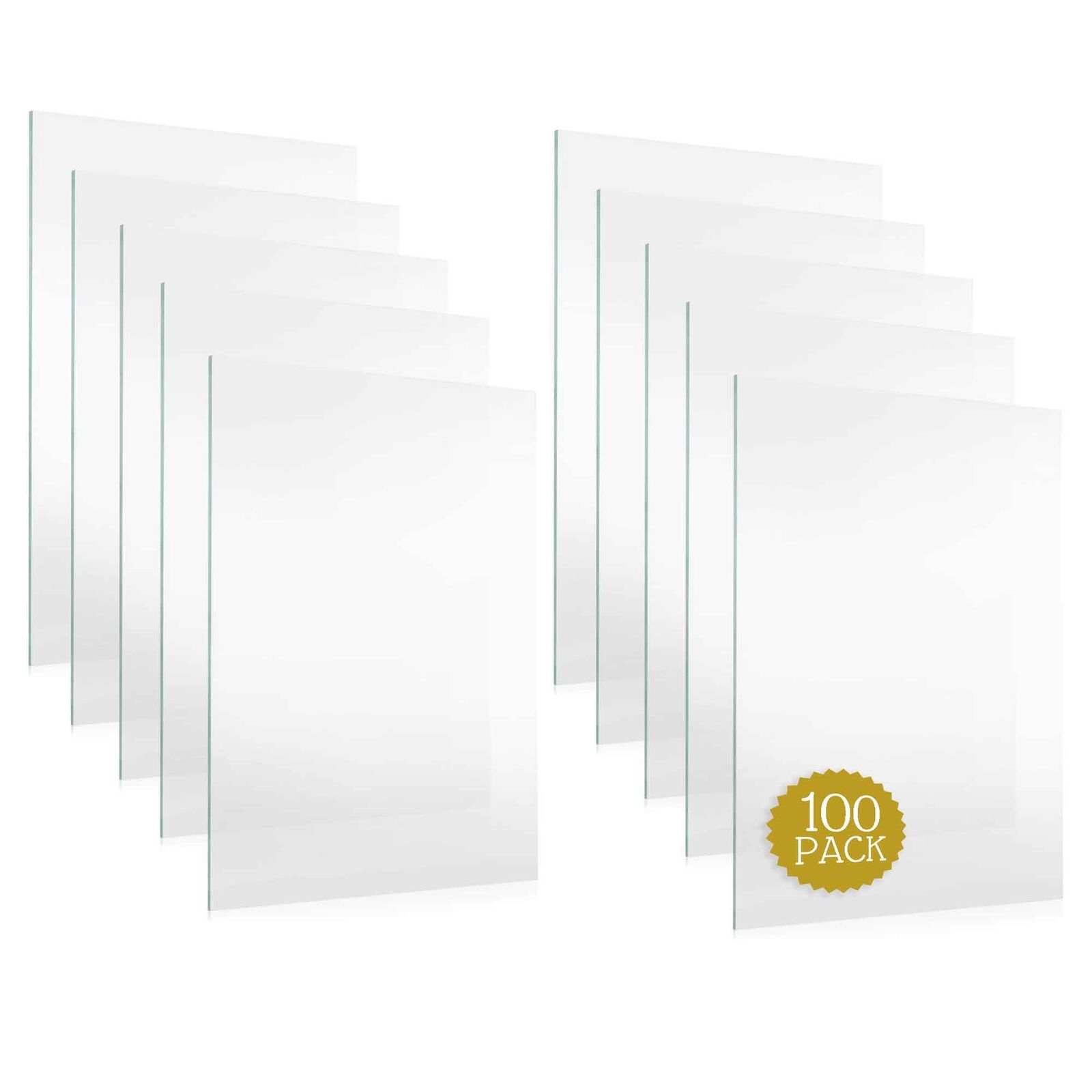 100 Sheets Of UV-Resistant Frame-Grade Acrylic Replacement for 8.5x11 Picture