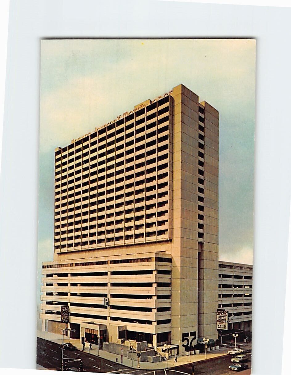 Postcard \'57\' Park Plaza Motor Hotel Boston Massachusetts USA