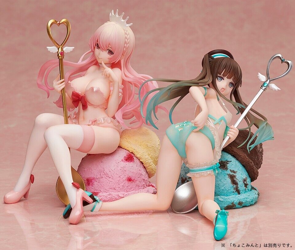 anime native Icecream Tasting Girl Choco ＆ Mint Ichigo Milk 1/8 pvc figure toys