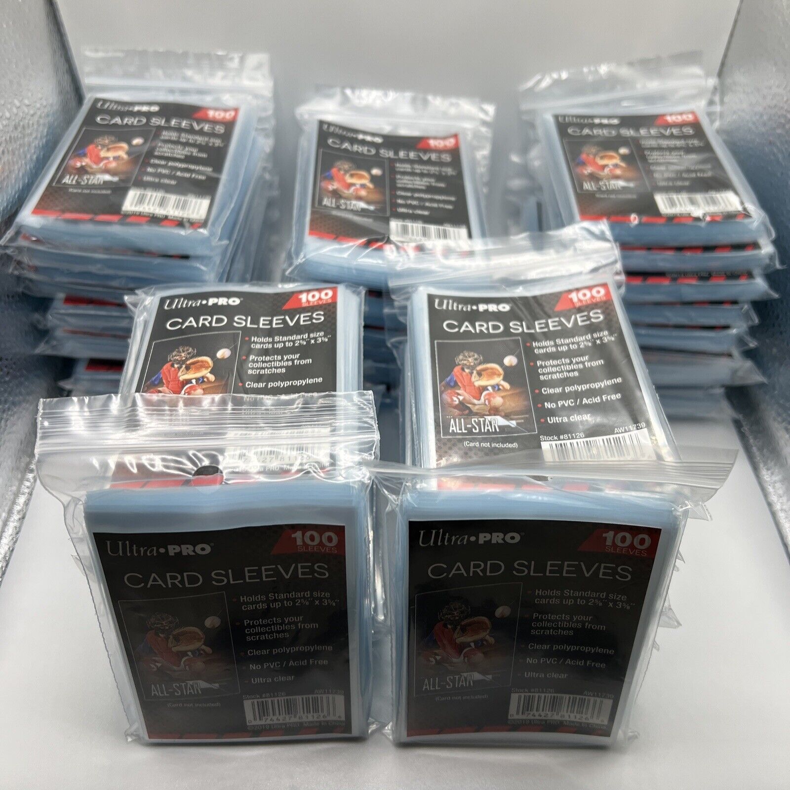 Ultra Pro Penny Card Soft Sleeves 50 Packs of 100 for Standard Cards, 5000 Total