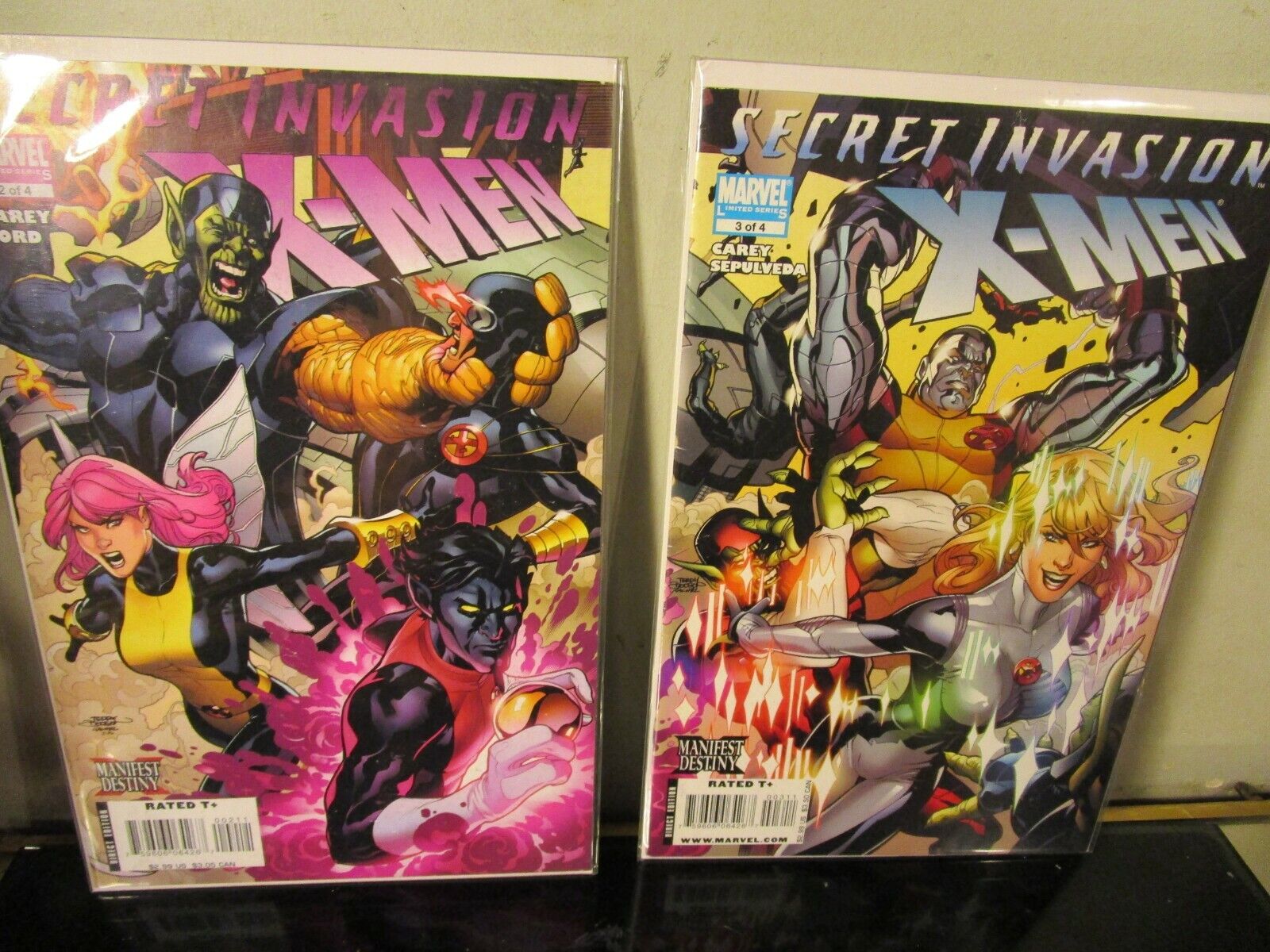 Secret Invasion: X-Men #2-3 LOT (Nov 2008, Marvel) BAGGED BOARDED