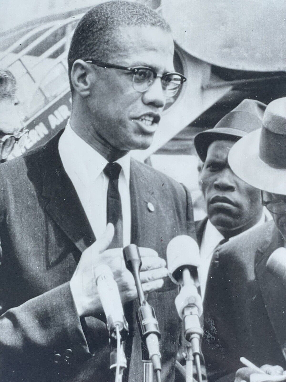 Malcolm X, Civil Rights Press Photograph, COA #historyinpieces