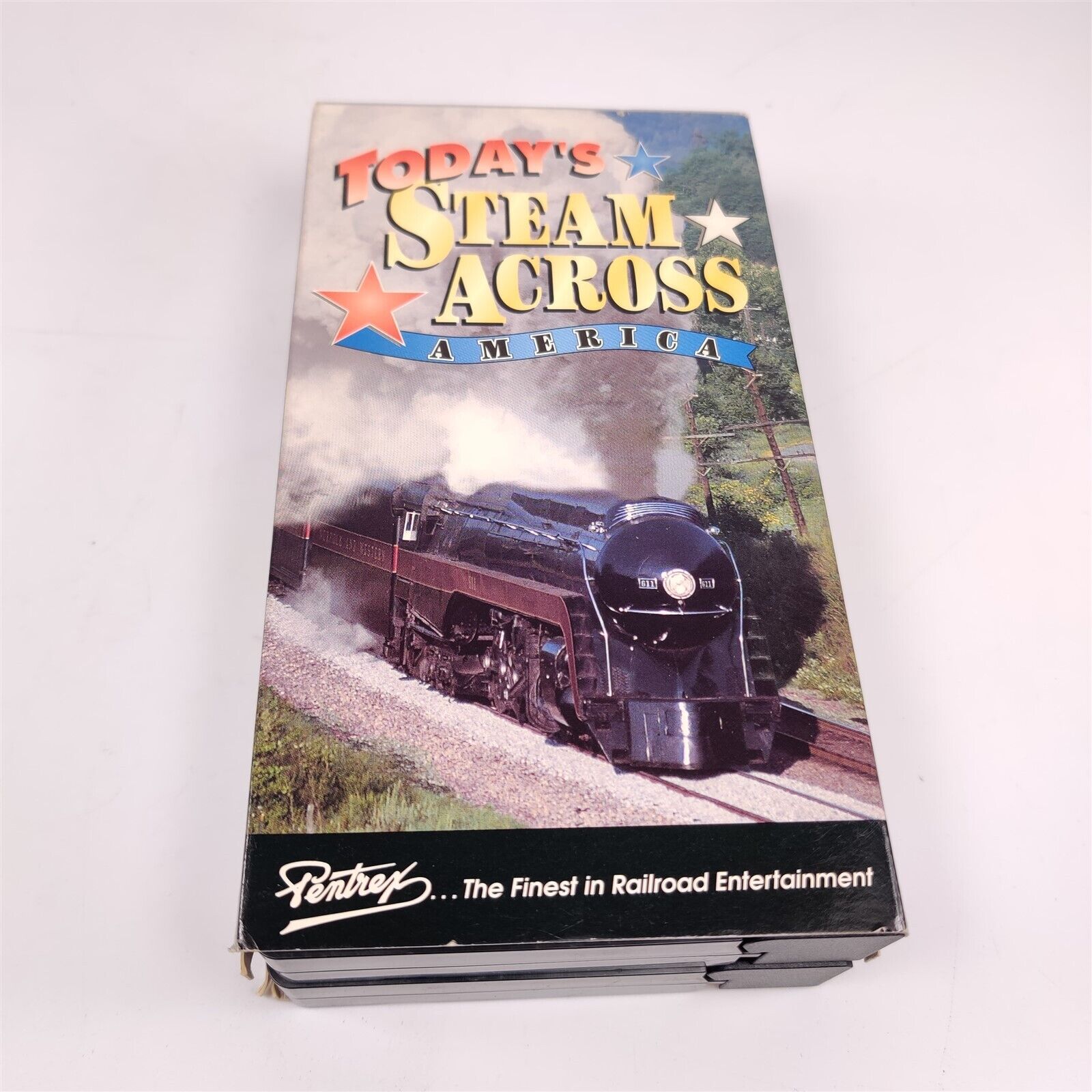 ✅ Pentrex Video Today\'s Steam Across America Part 1 2 Train Railroad VHS 1995