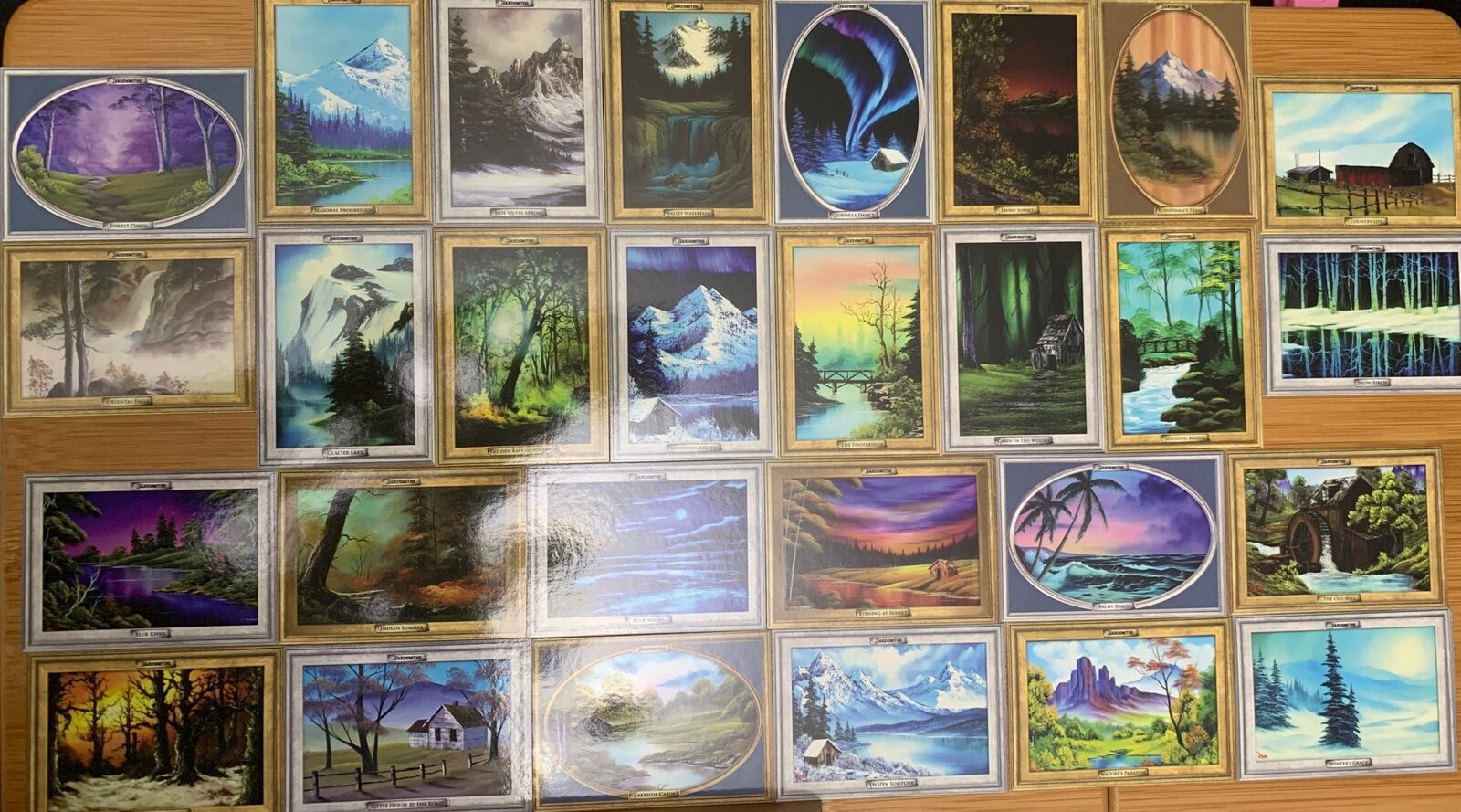 Bob Ross Collectable Card Lot  (28 Cards) Season 1 Artist Cardsmiths