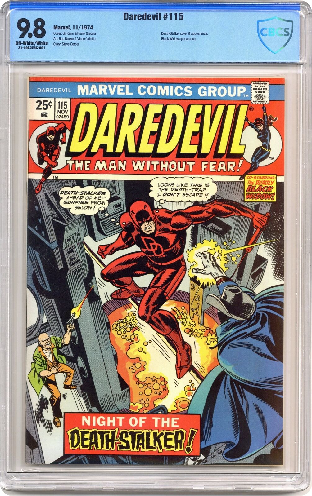 Daredevil #115 CBCS 9.8 1974 21-19C2E5C-001