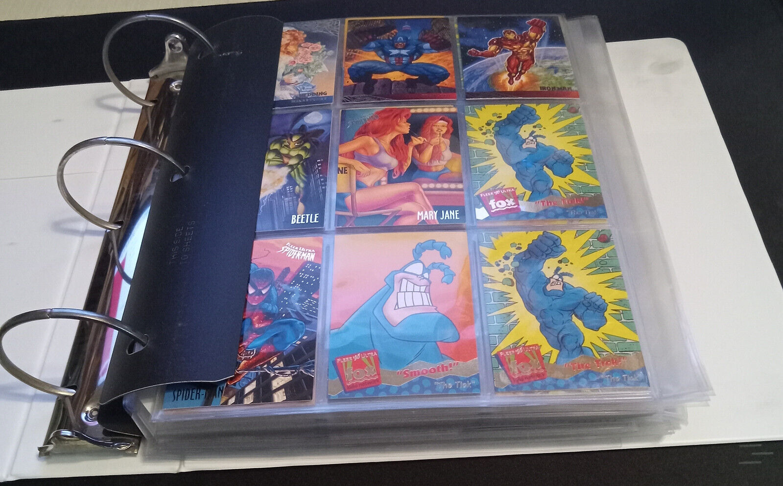 Comic Book Card Collection Album Random Lot 260+ Mostly Marvel Mid-1990s Vintage