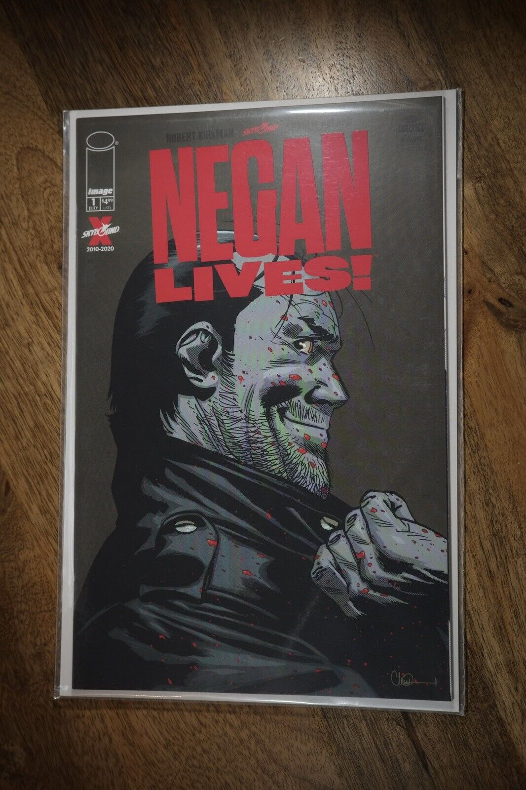 Negan Lives #1A, Red Logo, Image/Skybound, 2020