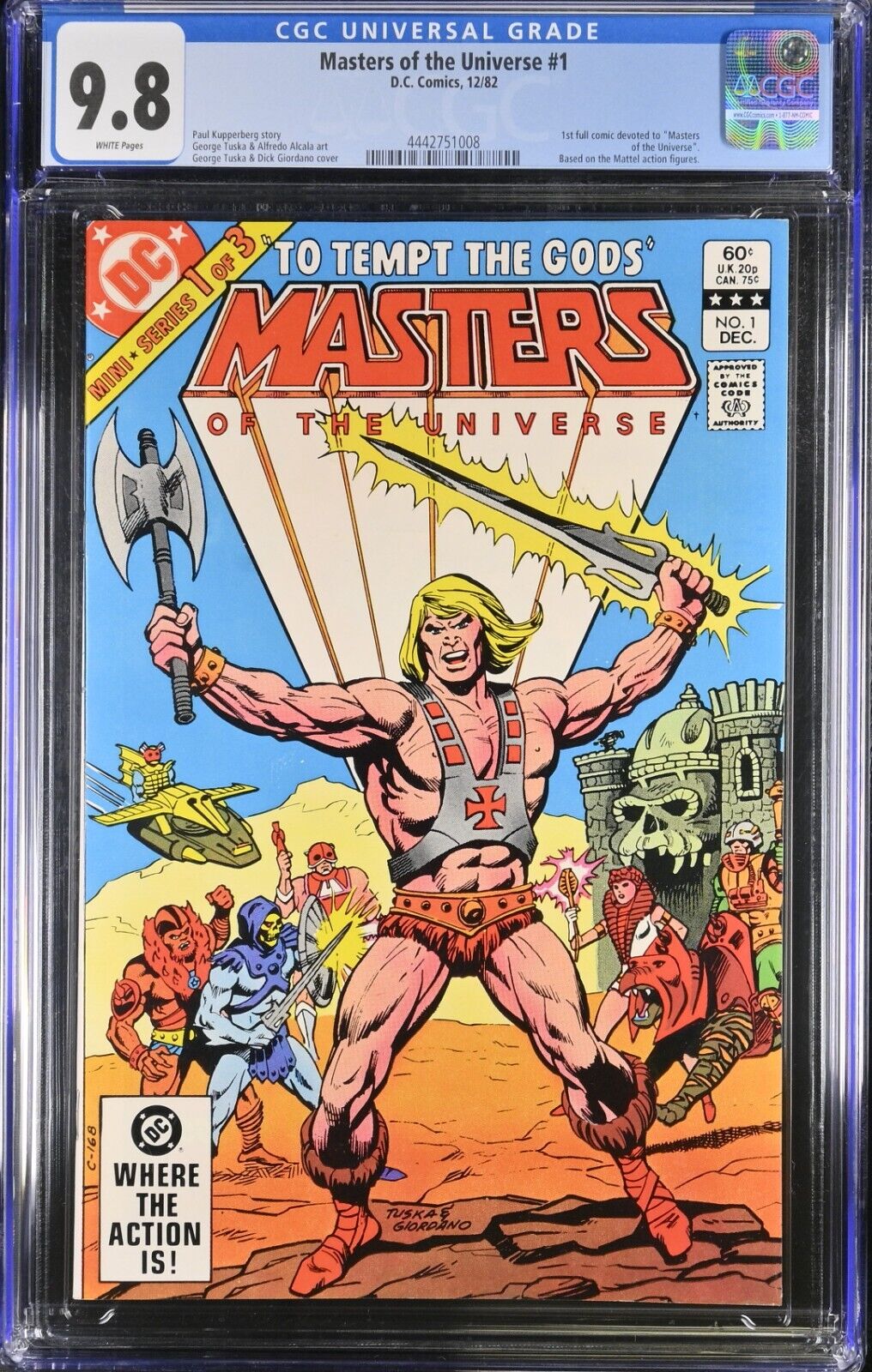Masters of the Universe (1982) #1 CGC NM/M 9.8 1st Full He-Man Skeletor