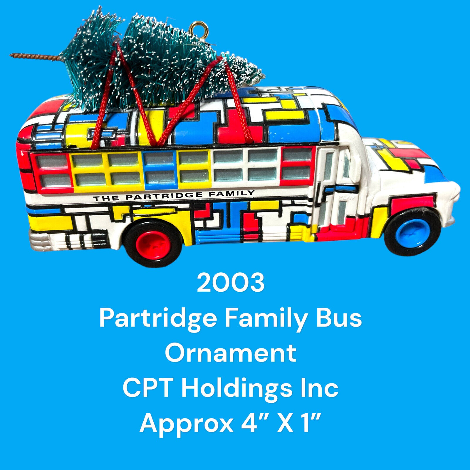 The 2003 Partridge Family Bus Christmas Ornament SEE VIDEO