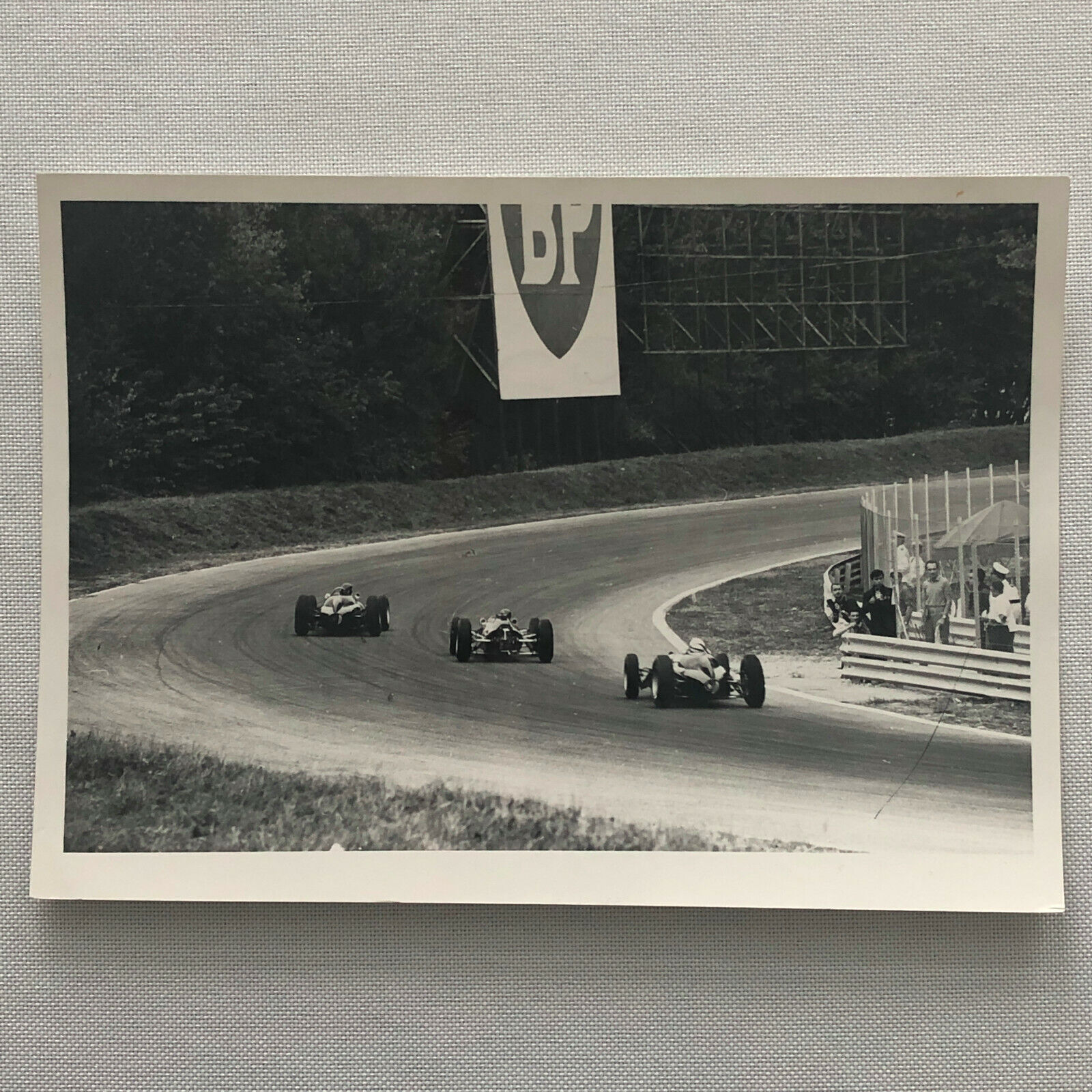 Vintage Grand Prix Car Racing Photo Photograph - Graham Hill + Bernard Cahier 