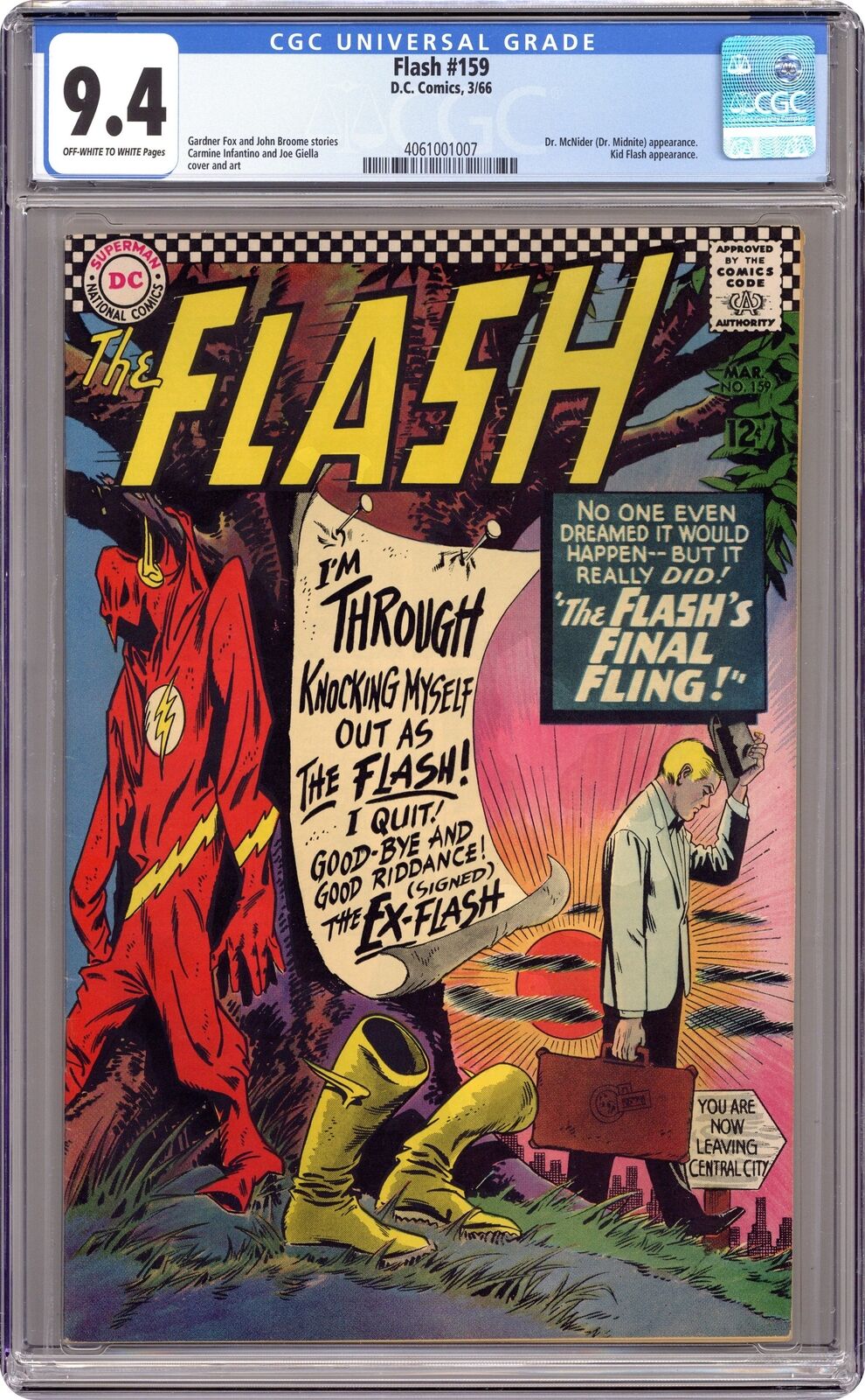 Flash #159 CGC 9.4 1966 4061001007