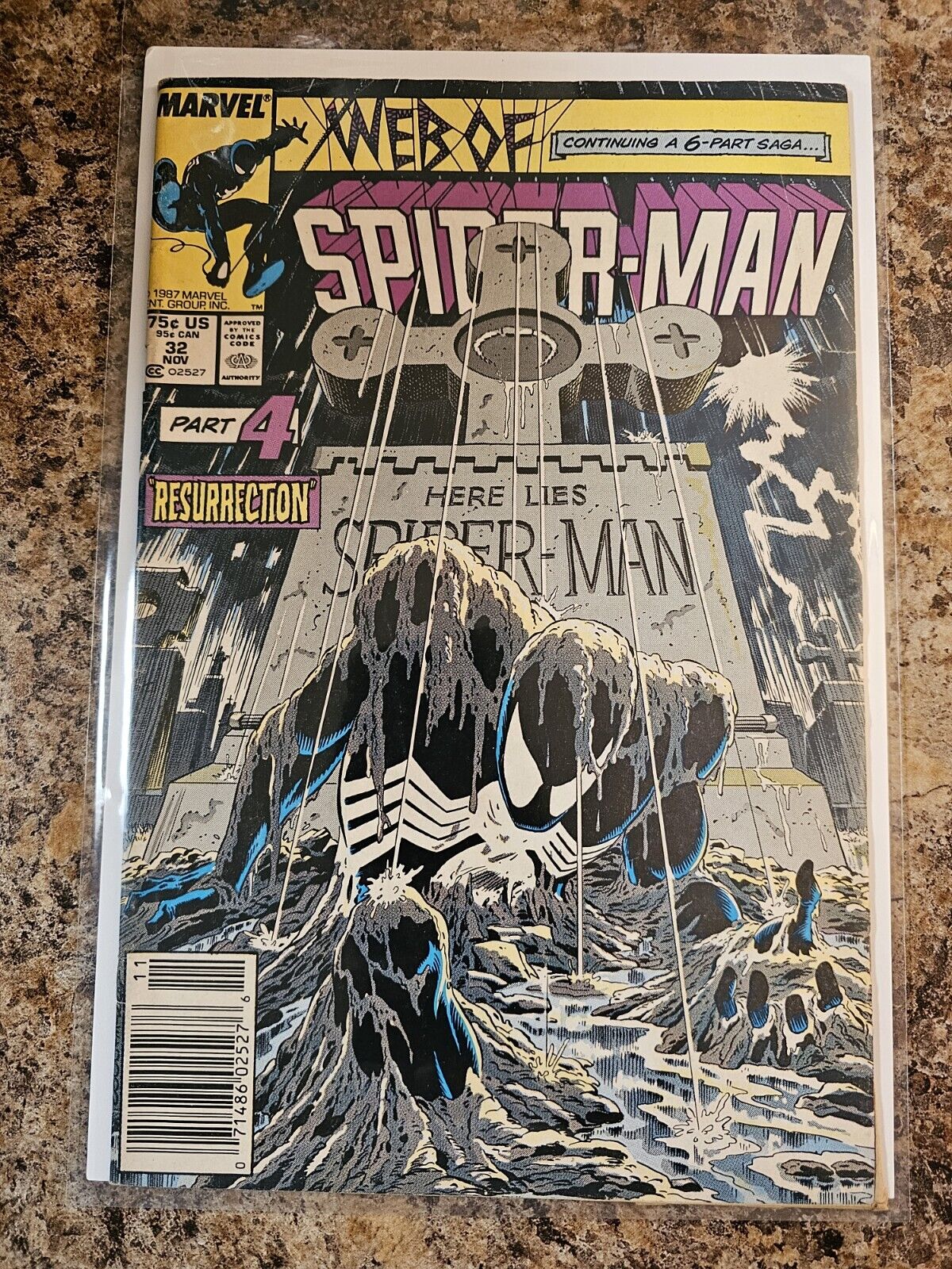 Web Of Spider-Man #32 Kraven's Last Hunt Pt 4 Classic Zeck Cover Marvel 1987 VF 