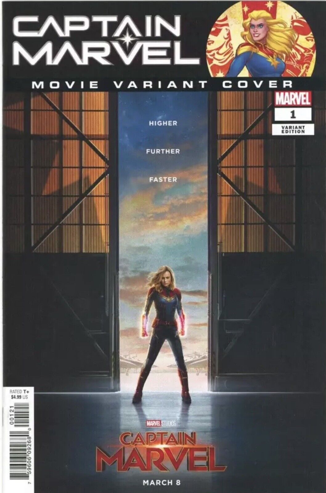 Captain Marvel #1 1:10 Movie Photo Variant Marvel Comics 2019 Kelly Thompson