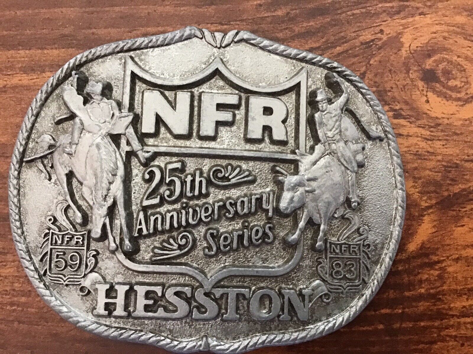 NFR 25th Anniversity Series Hesston First Edition Belt Buckle