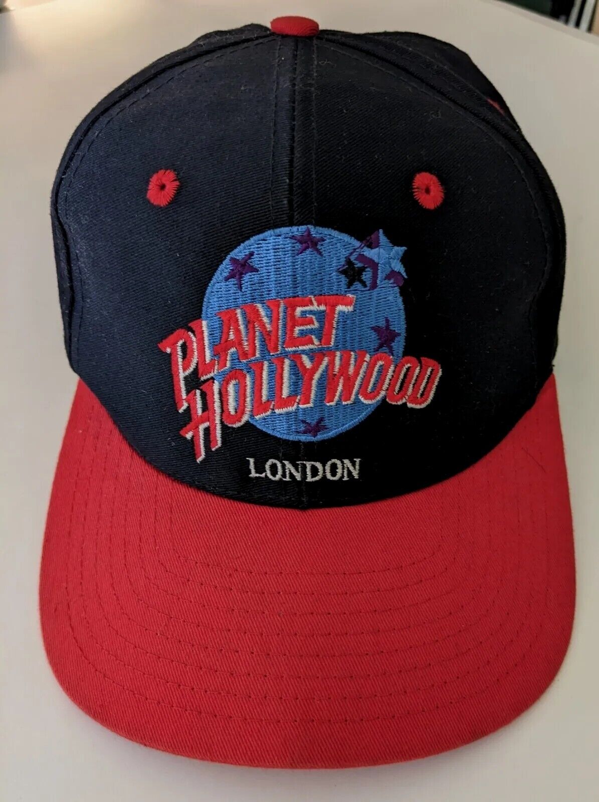 RARE Original Planet Hollywood London UK - Hat Cap Black Red Bill  LOOK