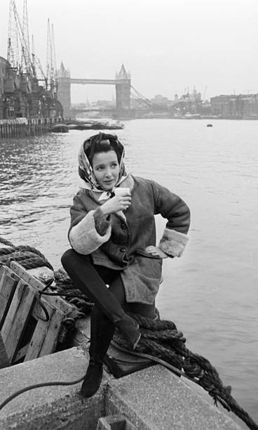 Millicent Martin By The Thames During Filming 1963 Old Photo 1