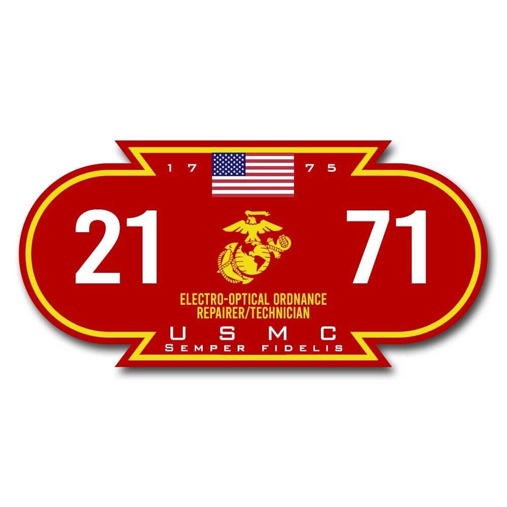 2171 U.S.M.C. MOS US Marine Corps Semper Fidelis Veteran Licensed 5 Inch Decal