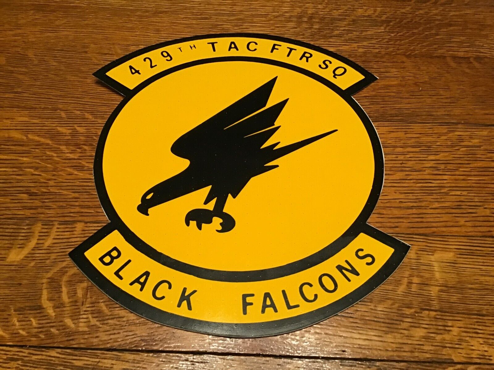 Rare Vintage USAF 429th TAC FTR Black Falcons Squadron 10\