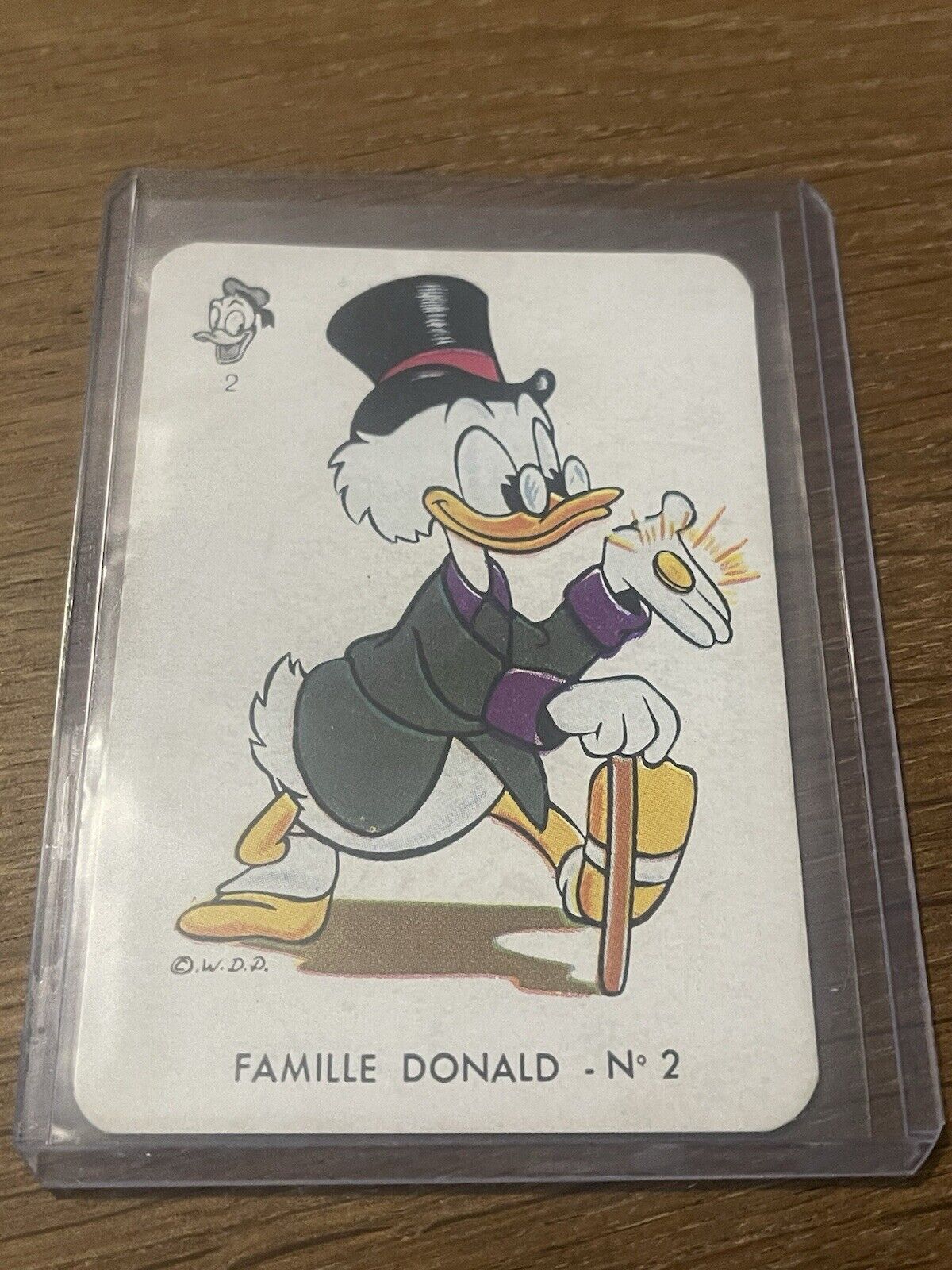 Vintage Rare French Disney 🎥 Card Game Scrooge McDuck Playing Card RARE
